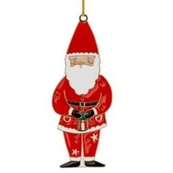 Jultomten - julpynt i metall fr upphngning