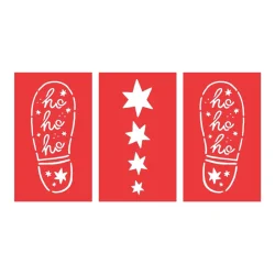 Julemandens fodspor - stickers