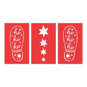 Tomtens fotspr - klistermrken