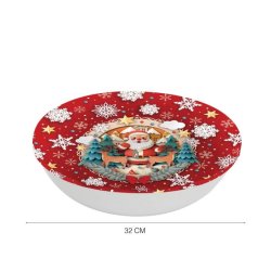 Julskl  i plast  - tomten