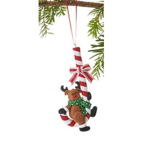 Juldekorationer - hngande godis med renar