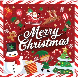 julservetter - Merry christmas