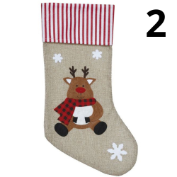 Julstrumpor med julmotiv LUX