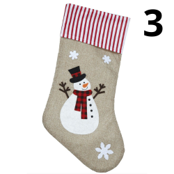 Julstrumpor med julmotiv LUX