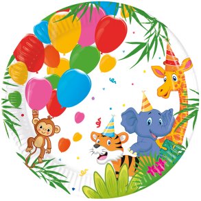 Jungle Party Tallerken -19,5cm