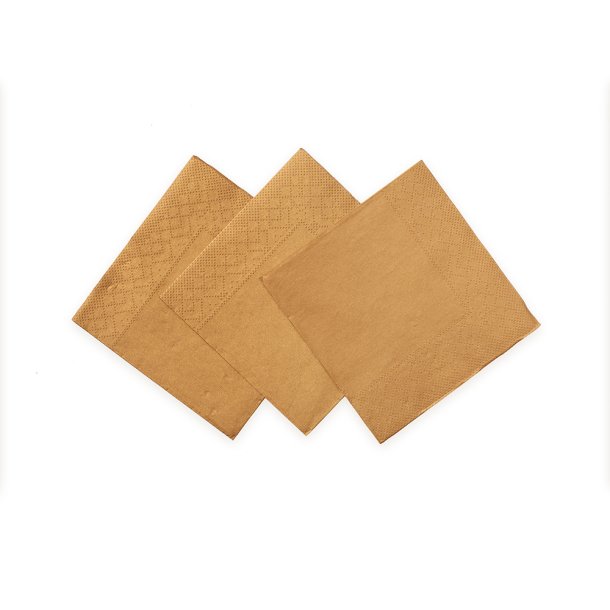 kaffe-servietter 24x24 i rosegold