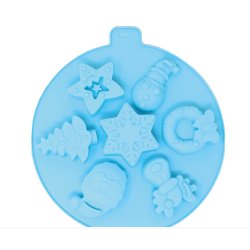 Bakform som julkula i silikon fr 7 kakor