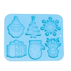 Bakform i silikon som en fyrkant fr 6 kakor