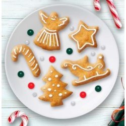 Bakformar 5 st fr liten julkakor