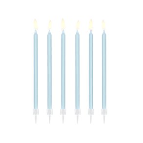 Kagelys i lysebl 14cm