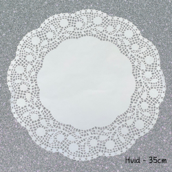 Kagepapir 35 - 4 stk i hvid 