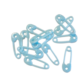 Baby pynt - sikkerhedsnle i lysebl