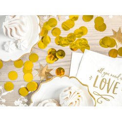 Konfetti  2,5 cm GULD
