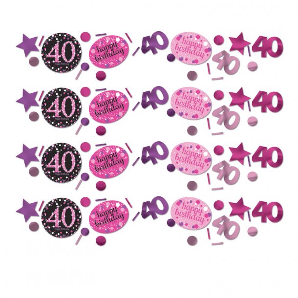 Konfetti 40 Sparkling pink