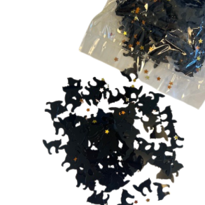 Halloween konfetti-sorte katte