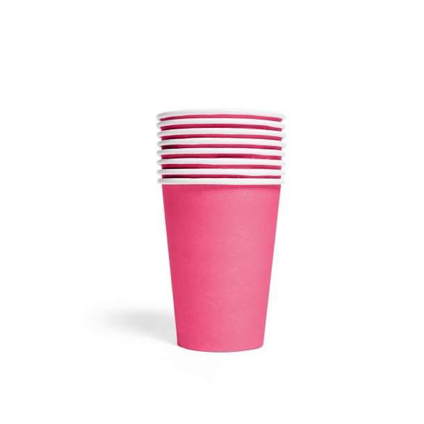 Pappmuggar i Pink 210ml