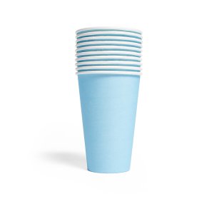 Papkopper i lysebl� 350ml