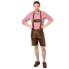 Lederhosen korte i skind - brun