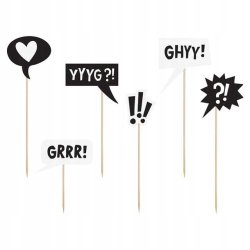 Kagetopper Udtryk 6stk