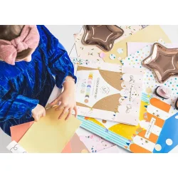 Kulrt Krea-papir i mappe