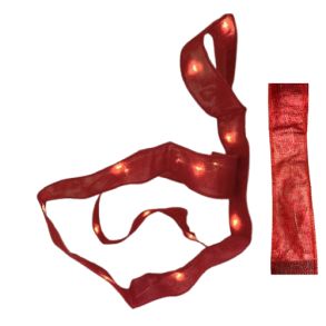 band i rtt med lysdioder