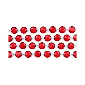 Diamant guirlande med rde plastdiamanter