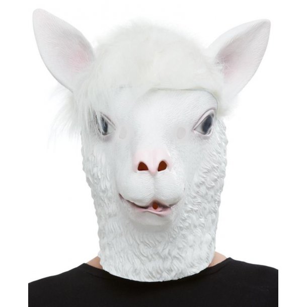 Kommunisme dynamisk Saks Lama maske | Køb lama maske billigt her | hvid lama helmaske
