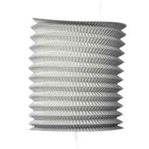 Papperslykta i Silver