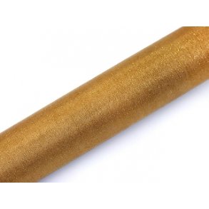 Bordlber, Organza 0,36 x 9 meter GULD