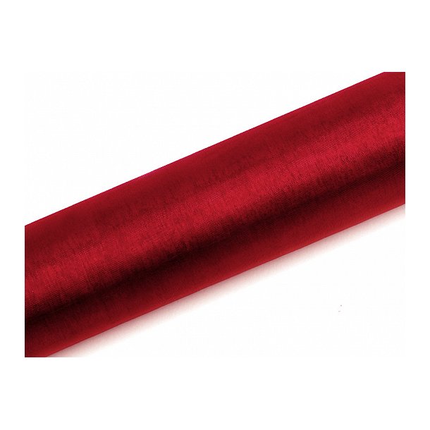 Organza 0,36 x 9 meter i mrk rd