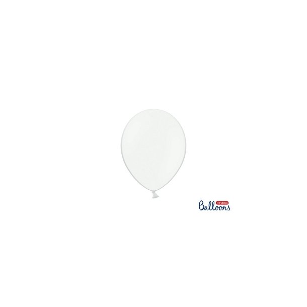 Ballon  27 cm, 10 stk. Hvid