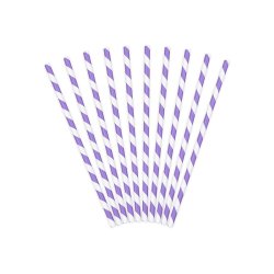 Sugerr i papir Hvid-Lilla