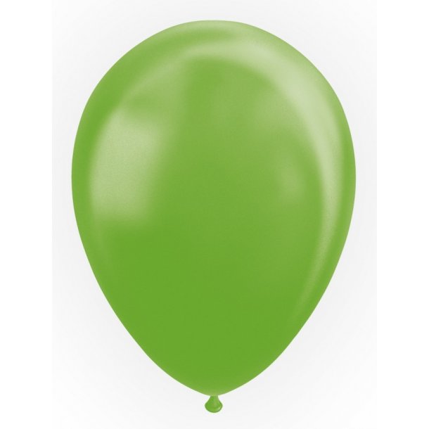Ballon perlemor limegrn  10 stk
