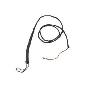 Svart fl�tad piska