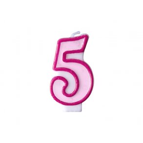 Kagelys med tal, 5 Rosa