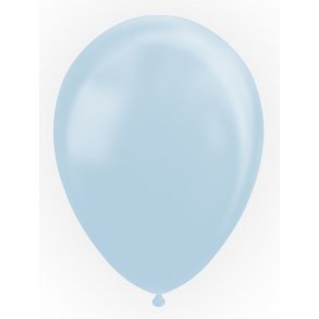 Ballon perlemor lysebl 10 stk. 