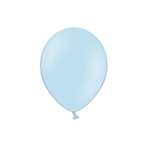 Ballon i 12,7cm i Lysebl - 100stk