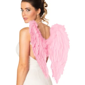 ngla vingar med rosa fjdrar 50x50