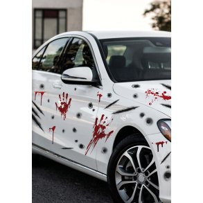 Bil folieklistermrken - Crime scene