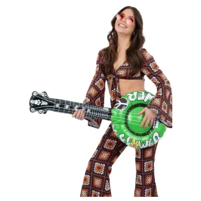 Flower power Mandolin uppblsbar ca. 86 cm