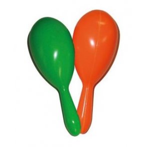 Maracas i plast, 2 stk