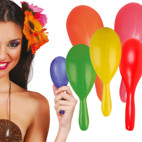 Maracas i plast, blandade frger 2st