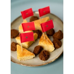 Kageflag Marokko 50stk