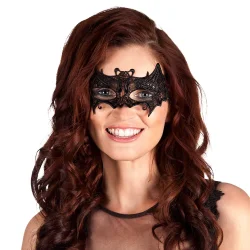 Spetsmask i svart - Fladdermus