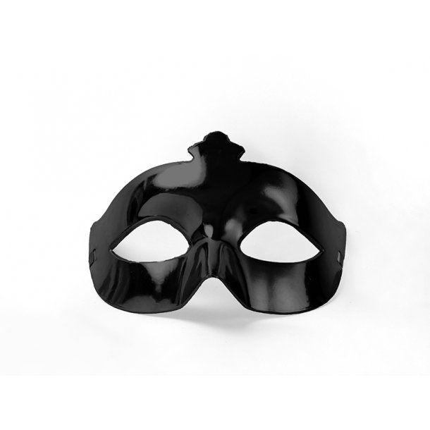 Krønike petroleum plan Maske metallic SORT | køb flotte masker til udklædning her