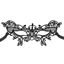 Spetsmask i svart - Fjril