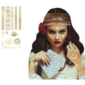 Medium tatoveringer i guld