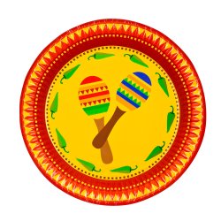Mexicansk FIESTA tallerken 23cm