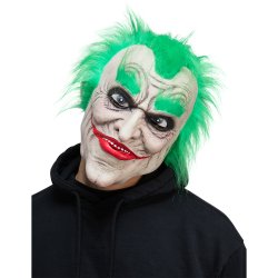 Joker mask med hr Latex