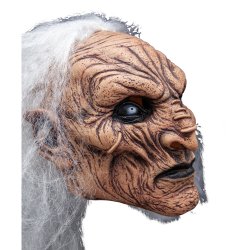 Vithrig demonmask i latex